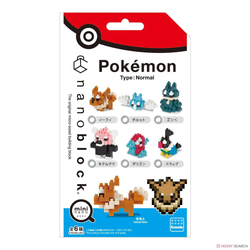 Nanoblock: Mininano Series: Pokemon (Normal Type) Set 1 Box of 6 (ONLINE ORDER ONLY)