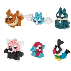 Nanoblock: Mininano Series: Pokemon (Normal Type) Set 1 Box of 6 (ONLINE ORDER ONLY)