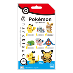 Nanoblock: Mininano Series: Pokemon (Electric Type) Set 1 Box of 6 (ONLINE ORDER ONLY)