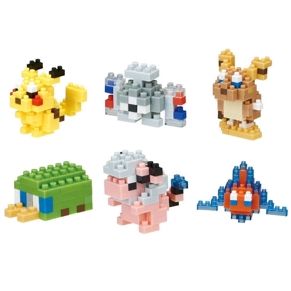 Nanoblock: Mininano Series: Pokemon (Electric Type) Set 1 Box of 6 (ONLINE ORDER ONLY)