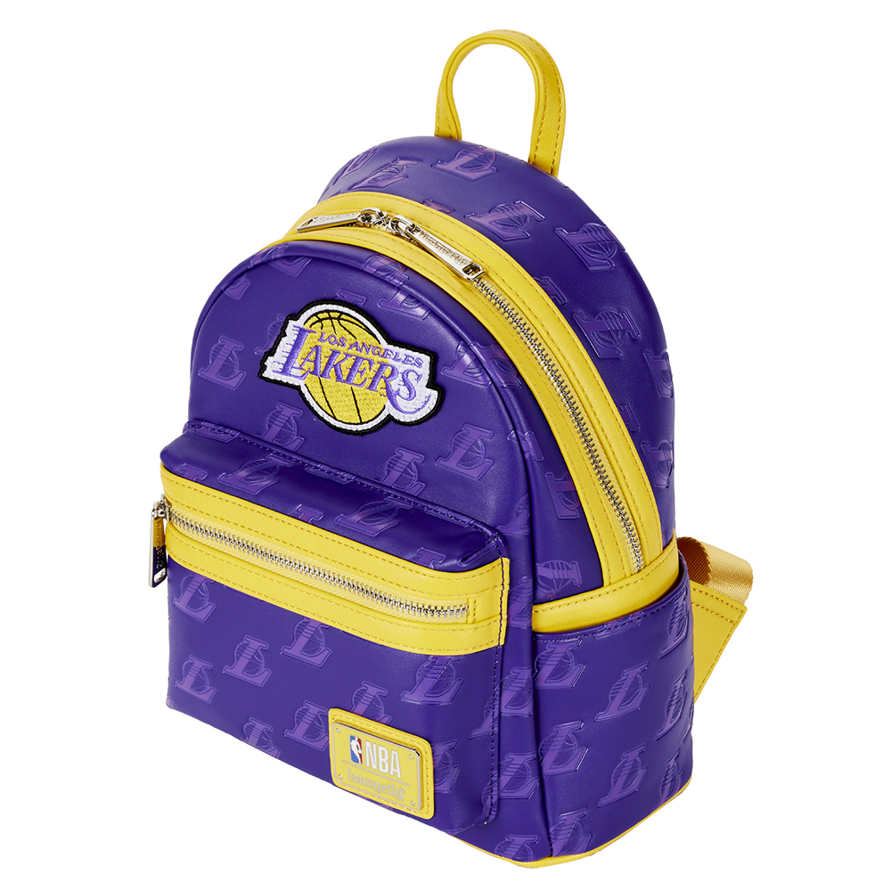 Loungefly: NBA LA Lakers Debossed Logo Mini Backpack (ONLINE ORDER ONLY)