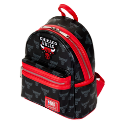 Loungefly: NBA Chicago Bulls Debossed Logo Mini Backpack (ONLINE ORDER ONLY)