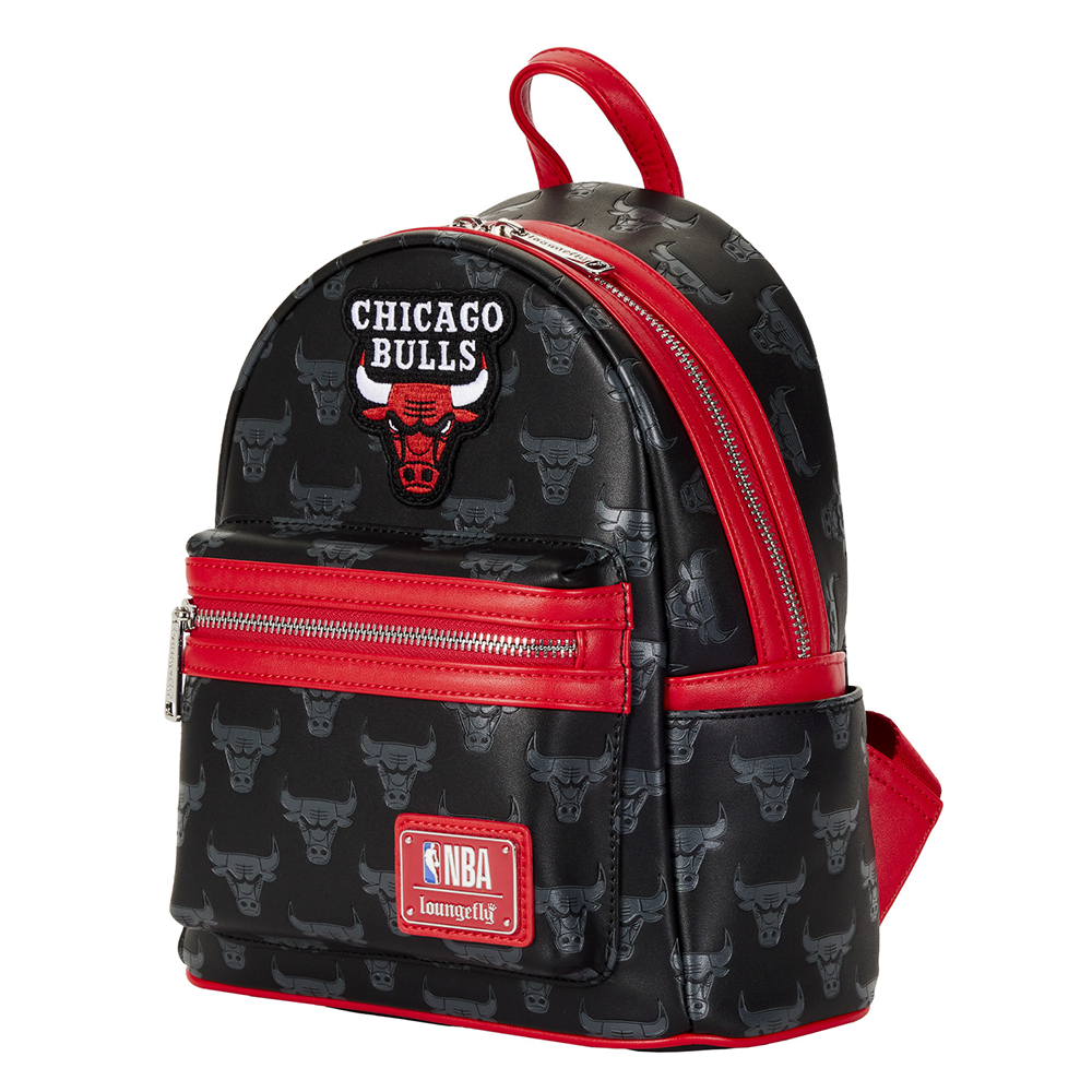 Loungefly: NBA Chicago Bulls Debossed Logo Mini Backpack (ONLINE ORDER ONLY)
