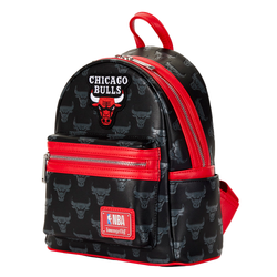 Loungefly: NBA Chicago Bulls Debossed Logo Mini Backpack (ONLINE ORDER ONLY)