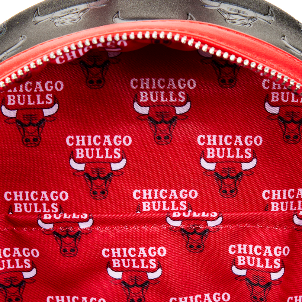 Loungefly: NBA Chicago Bulls Debossed Logo Mini Backpack (ONLINE ORDER ONLY)
