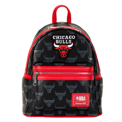 Loungefly: NBA Chicago Bulls Debossed Logo Mini Backpack (ONLINE ORDER ONLY)