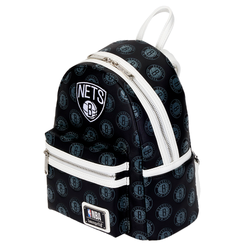 Loungefly: NBA Brooklyn Nets Debossed Logo Mini Backpack (ONLINE ORDER ONLY)