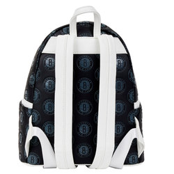 Loungefly: NBA Brooklyn Nets Debossed Logo Mini Backpack (ONLINE ORDER ONLY)