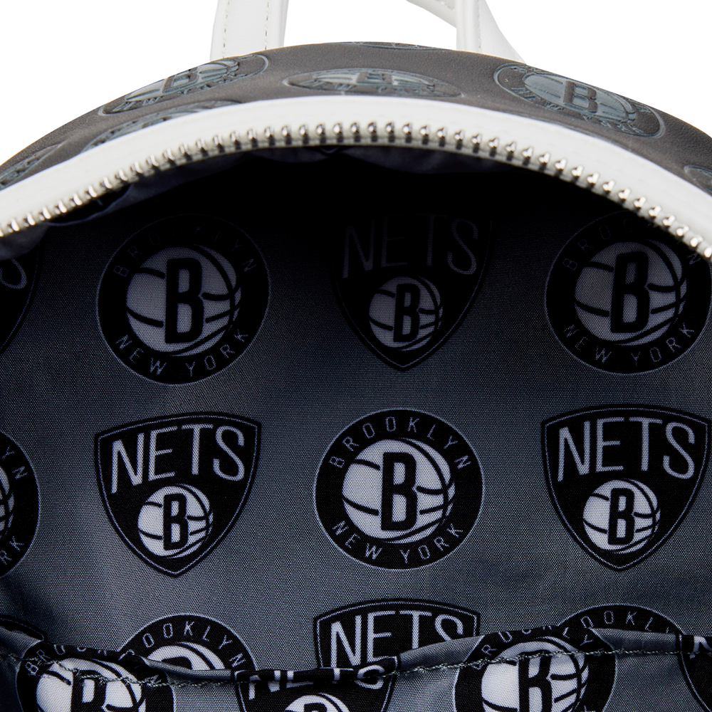 Loungefly: NBA Brooklyn Nets Debossed Logo Mini Backpack (ONLINE ORDER ONLY)