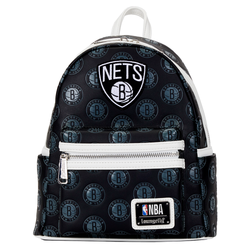 Loungefly: NBA Brooklyn Nets Debossed Logo Mini Backpack (ONLINE ORDER ONLY)