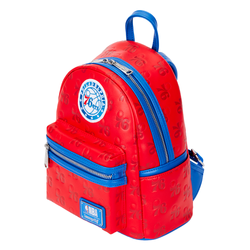Loungefly: NBA Philly 76ers Debossed Logo Mini Backpack (ONLINE ORDER ONLY)