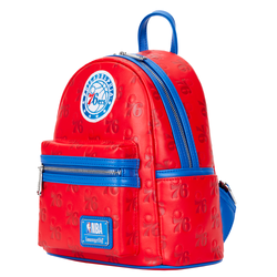 Loungefly: NBA Philly 76ers Debossed Logo Mini Backpack (ONLINE ORDER ONLY)