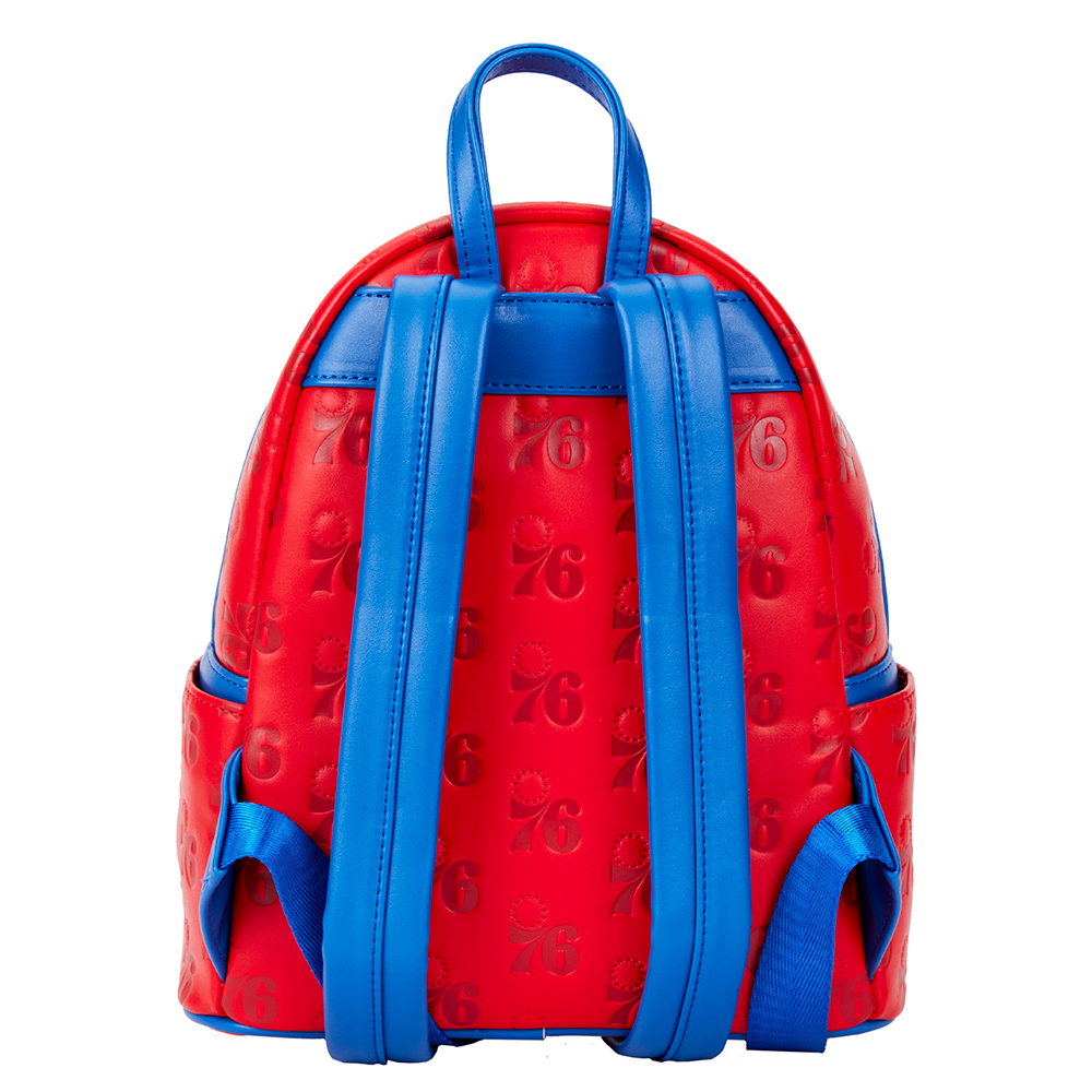 Loungefly: NBA Philly 76ers Debossed Logo Mini Backpack (ONLINE ORDER ONLY)