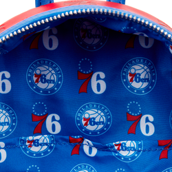 Loungefly: NBA Philly 76ers Debossed Logo Mini Backpack (ONLINE ORDER ONLY)