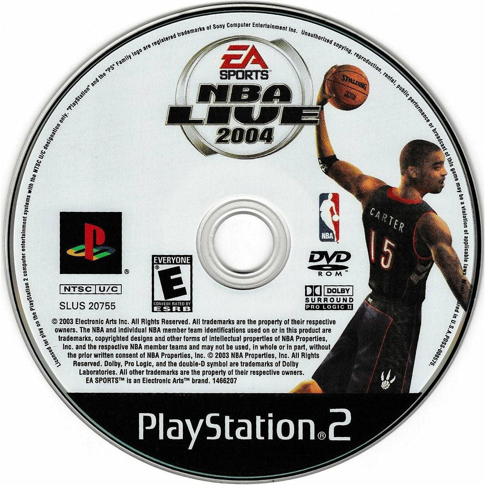 NBA Live 2004 - PlayStation 2 (LOOSE) (Online Order Only)