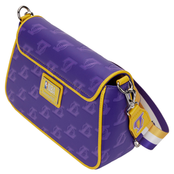 Loungefly: NBA LA Lakers Debossed Logo Cross Body Bag (ONLINE ORDER ONLY)