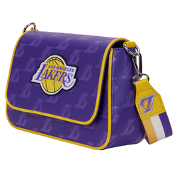 Loungefly: NBA LA Lakers Debossed Logo Cross Body Bag (ONLINE ORDER ONLY)