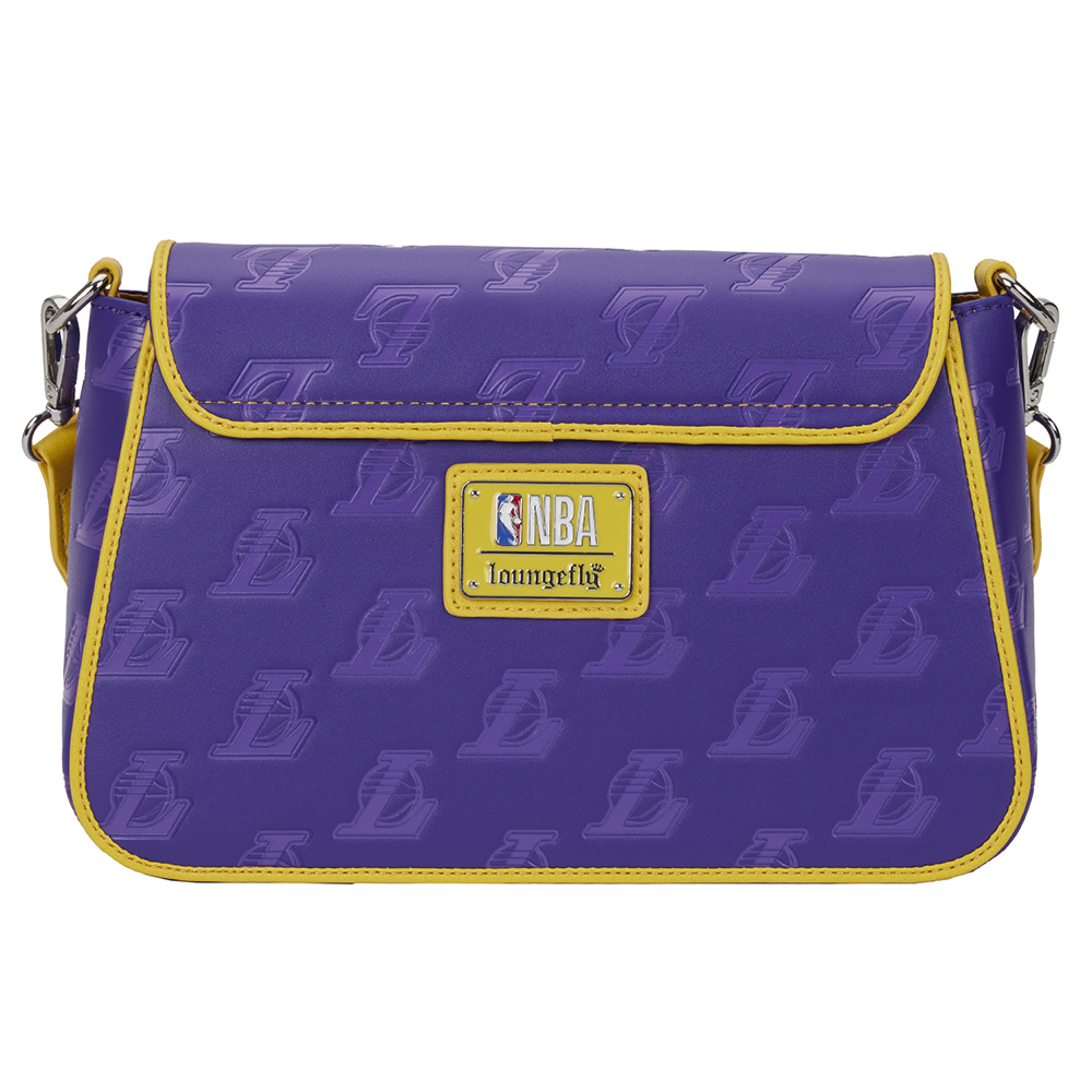 Loungefly: NBA LA Lakers Debossed Logo Cross Body Bag (ONLINE ORDER ONLY)