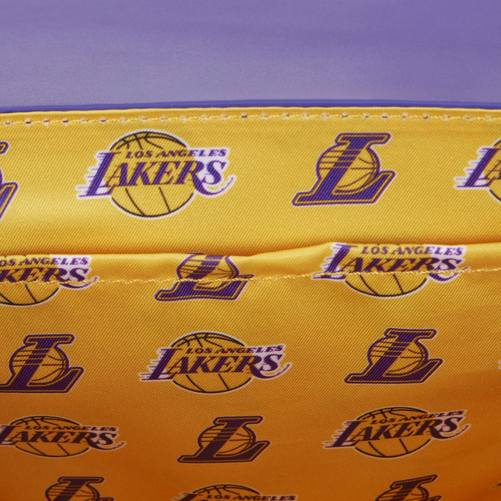 Loungefly: NBA LA Lakers Debossed Logo Cross Body Bag (ONLINE ORDER ONLY)