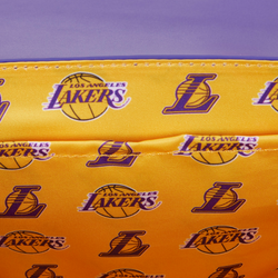 Loungefly: NBA LA Lakers Debossed Logo Cross Body Bag (ONLINE ORDER ONLY)