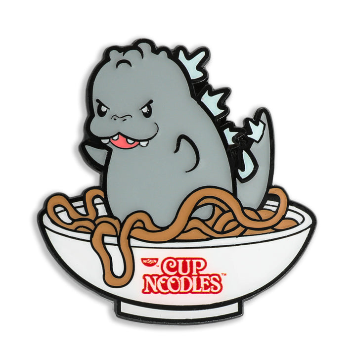 Nissin® Cup Noodles® x Godzilla Enamel Pin 1.5" - Hangry (ONLINE ORDER ONLY)