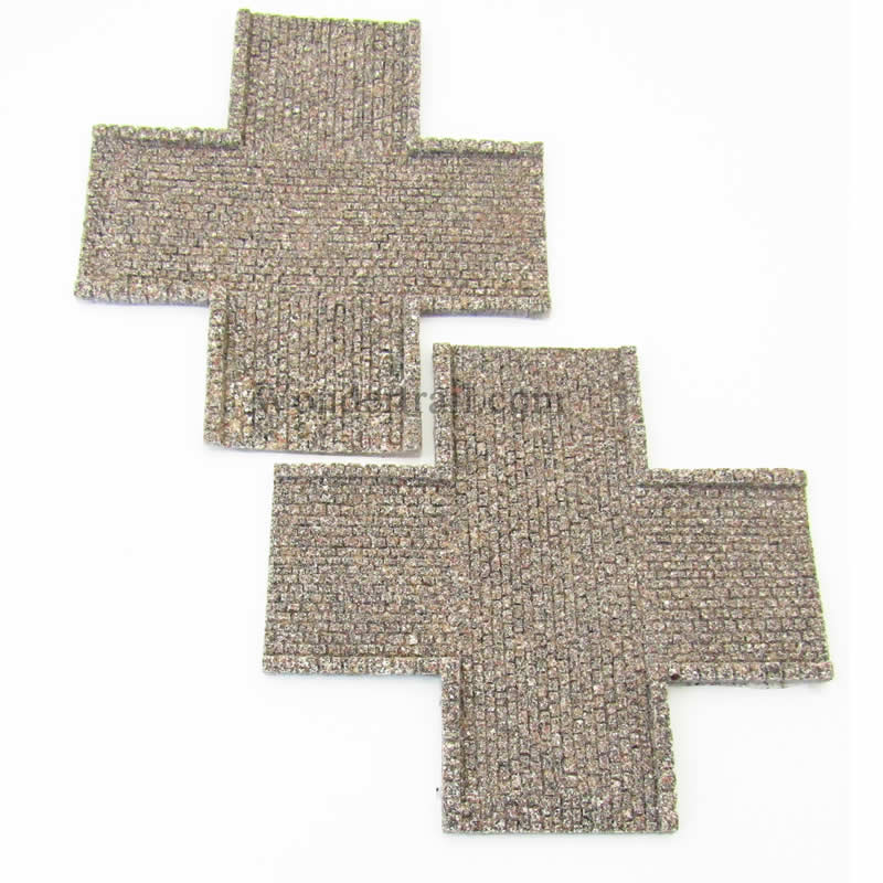 NDS1154 Belgium Block Cobblestone Four-Way Intersection Roads (ONLINE ORDER ONLY)