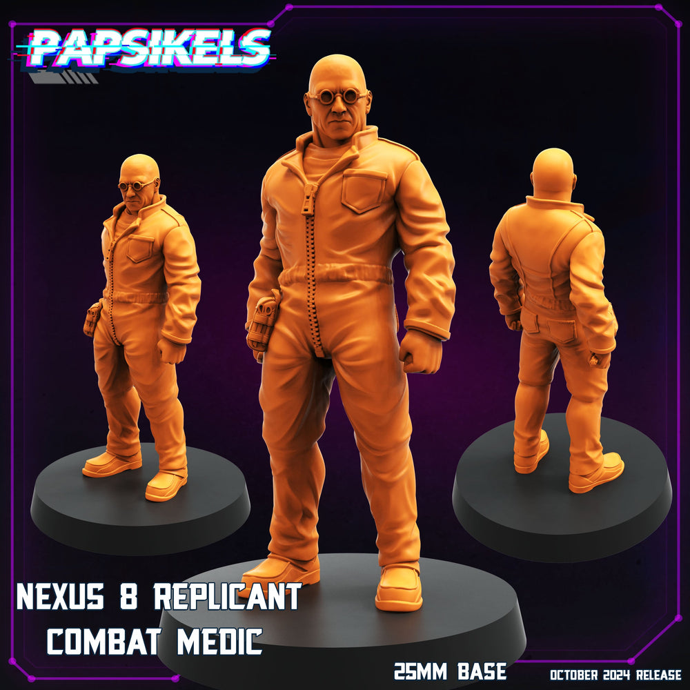 3D Printed Papsikels Nexus 8 Replicant Combat Medic October 2024 Cyberpunk 28mm 32mm (Online Only)