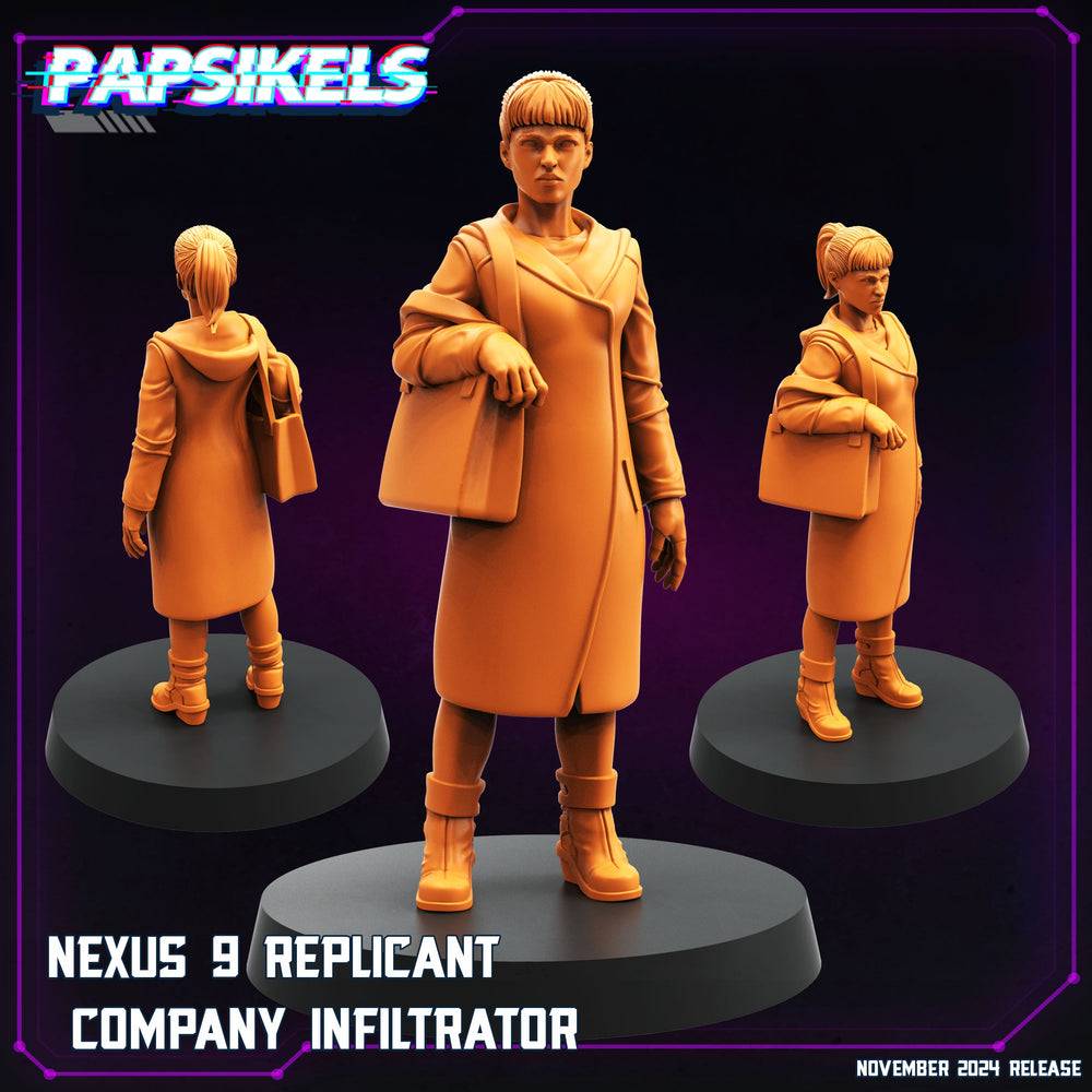 3D Printed Papsikels Nexus 9 Replicant Company Infiltrator Nov 2024 Cyberpunk 28mm 32mm (Online Only)