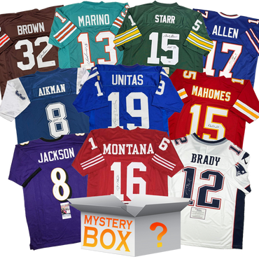 All-Time Pro Bowler Autographed/Signed Football Jersey Mystery Box with PSA JSA or Beckett COA (ONLINE ORDER ONLY)