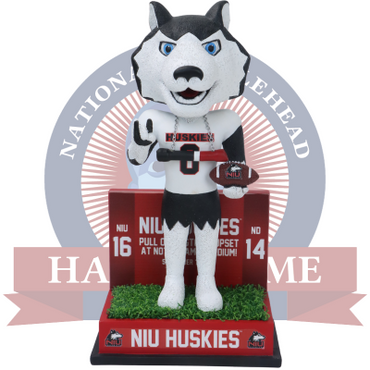 NIU Huskies Upset Victory Bobblehead with Removable Boneyard Chain (ONLINE ORDER ONLY)