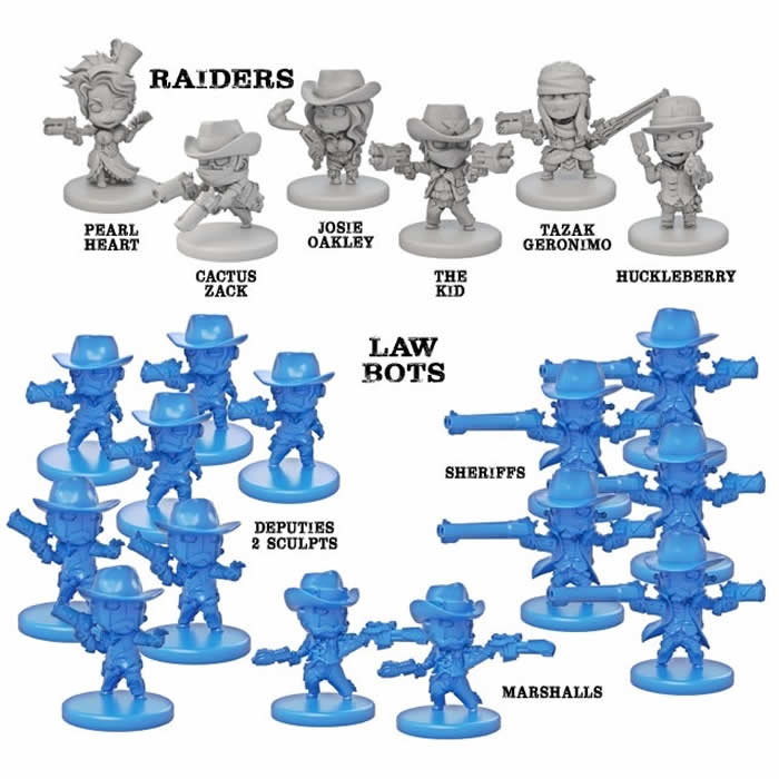 NJD020100 Rail Raiders Infinite Western Miniatures Board Game (ONLINE ORDER ONLY)