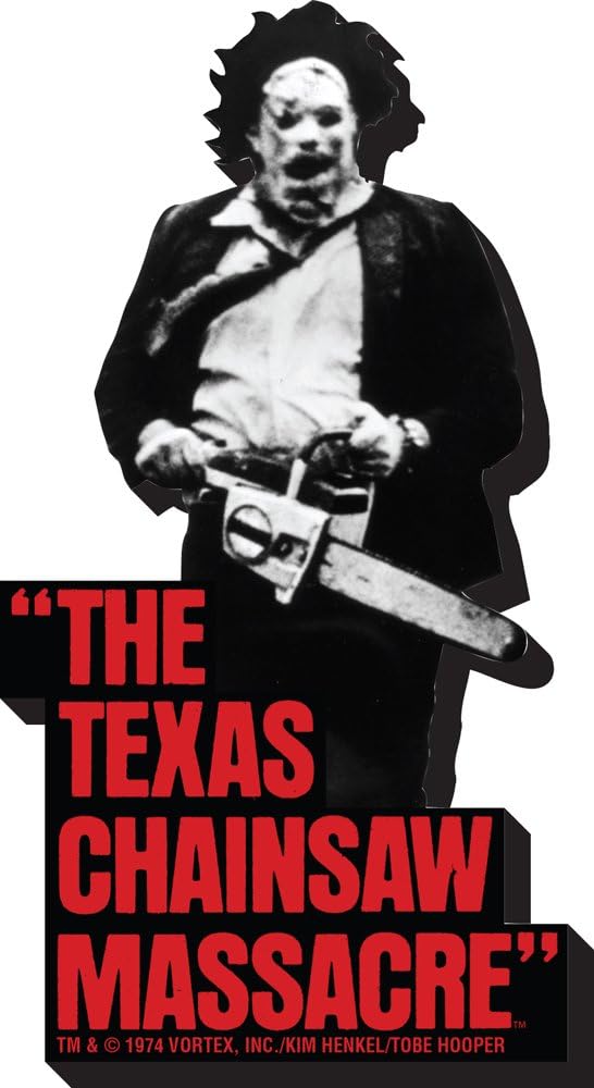 Aquarius Magnets: Funky Chunky Magnet - Texas Chainsaw Massacre - Black and White (ONLINE ORDER ONLY)