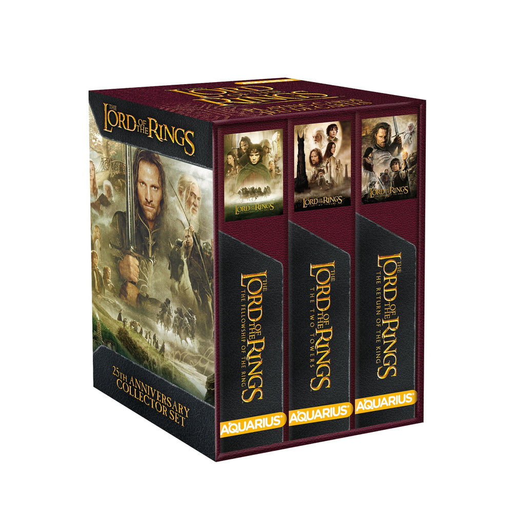 Aquarius Playing Cards: Premium Playing Cards - Lord of the Rings - 25th Anniversary Collector Set (3) (ONLINE ORDER ONLY)