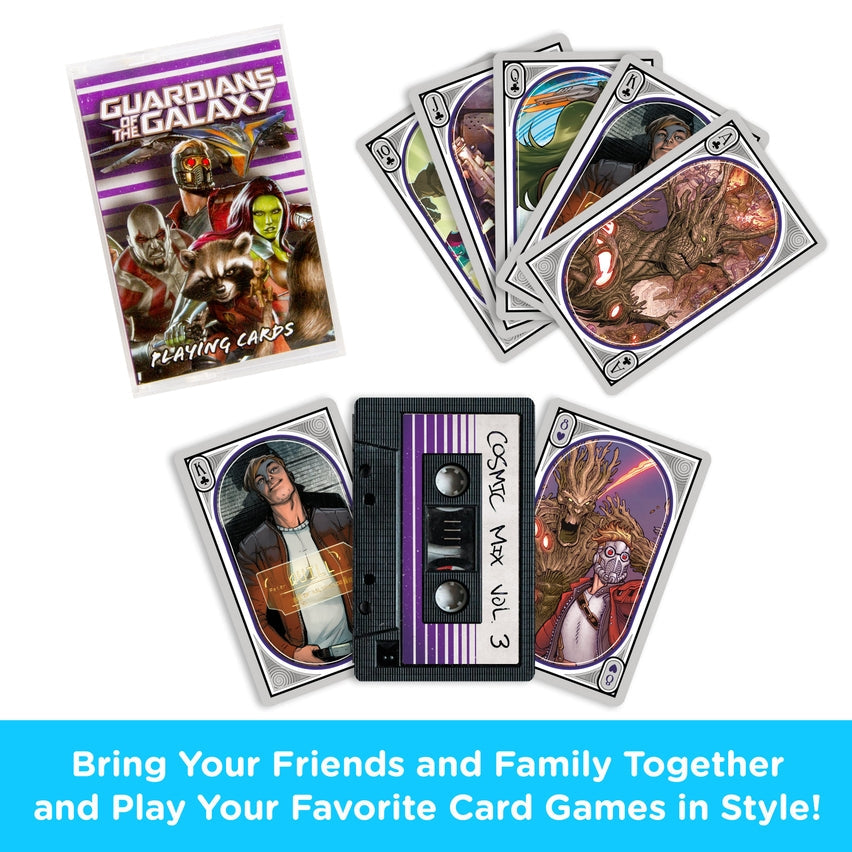Aquarius Playing Cards: Marvel - Guardians of the Galaxy - Cassette Playing Card with Insert (ONLINE ORDER ONLY)