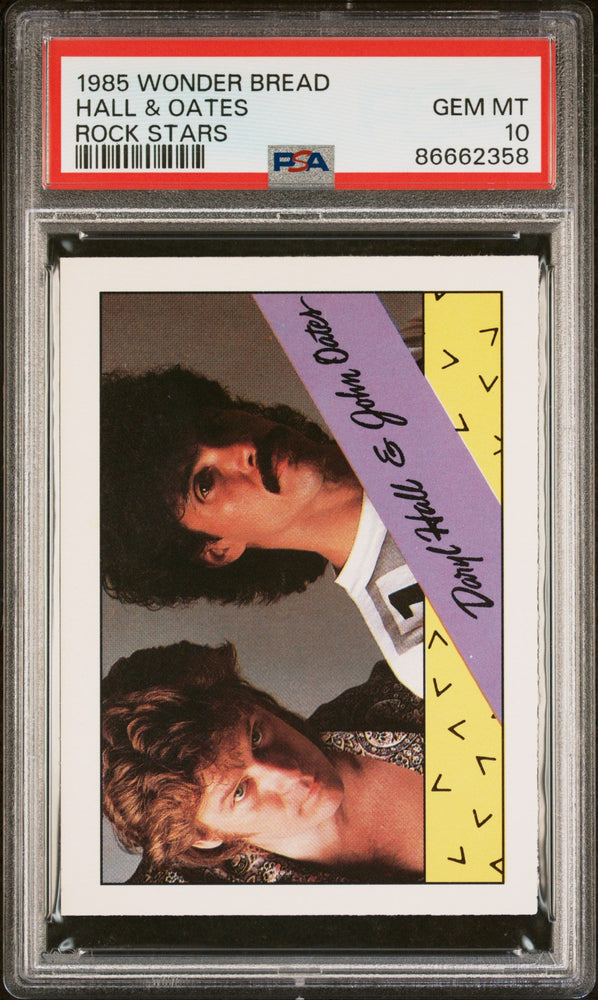 1985 WONDER BREAD ROCK STARS HALL & OATES ROCK STARS # - PSA 10 (Online Order Only)