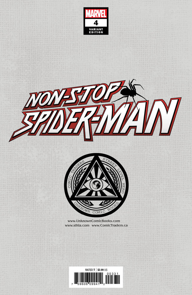 Non-Stop Spider-Man #4 Unknown Comics Gabriele Dell'Otto Exclusive Var (07/28/2021) (08/25/2021) (Online Order Only)
