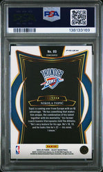 Graded 2024 Panini Select Nikola Topic #89 Red Cracked Ice Rookie RC Basketball Card PSA 10 Gem Mint