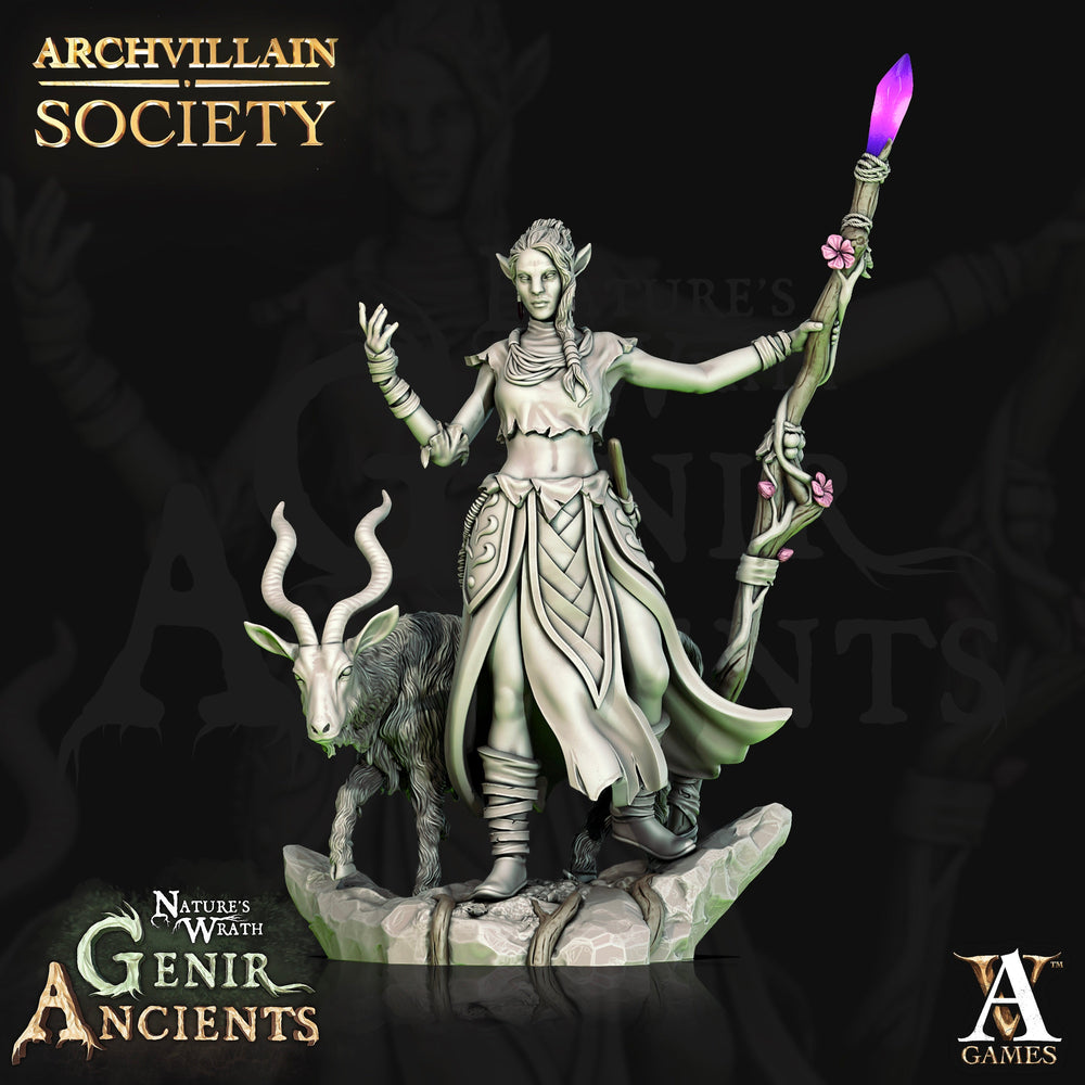 3D Printed Archvillain Games Archvillain Society Vol. X - Qinwari the Wild 28mm 32mm D&D (Online Only)