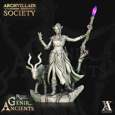 3D Printed Archvillain Games Archvillain Society Vol. X - Qinwari the Wild 28mm 32mm D&D (Online Only)