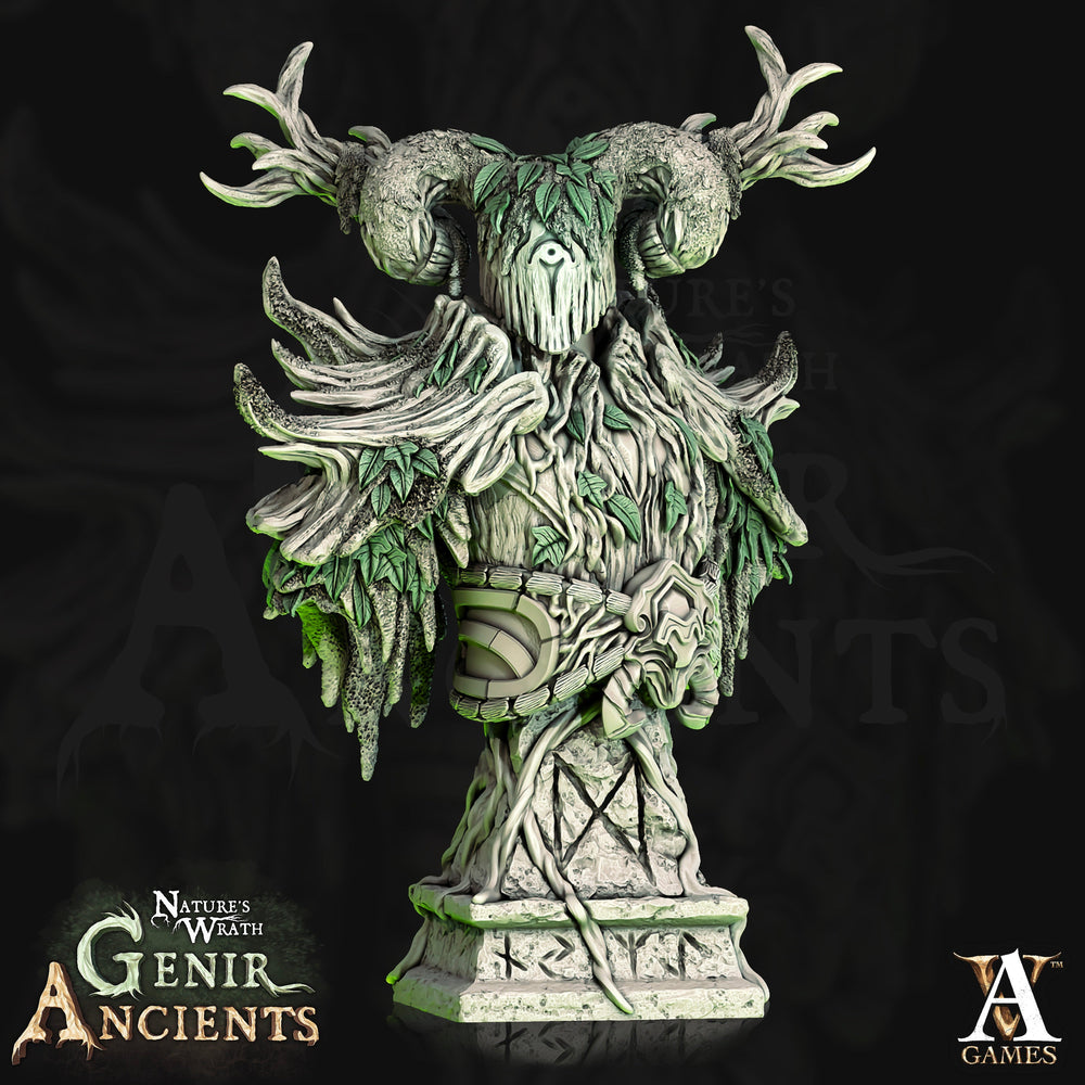 3D Printed Archvillain Games Nature's Wrath Genir Ancients - Verdant Ancient Bust 28mm 32mm D&D (Online Only)