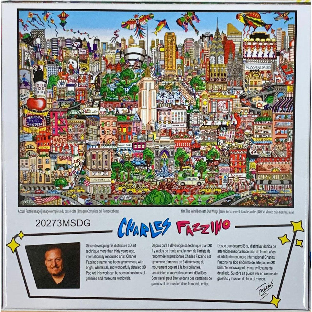 NYC The Wind Beneath Our Wings Pop Art 300 Piece Jigsaw Puzzle Sure Lox (ONLINE ORDER ONLY)