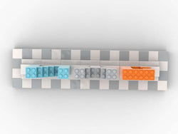 NYC Sign Custom LEGO-Compatible – Modern Display Build (White & Light Gray Base) (ONLINE ORDER ONLY)