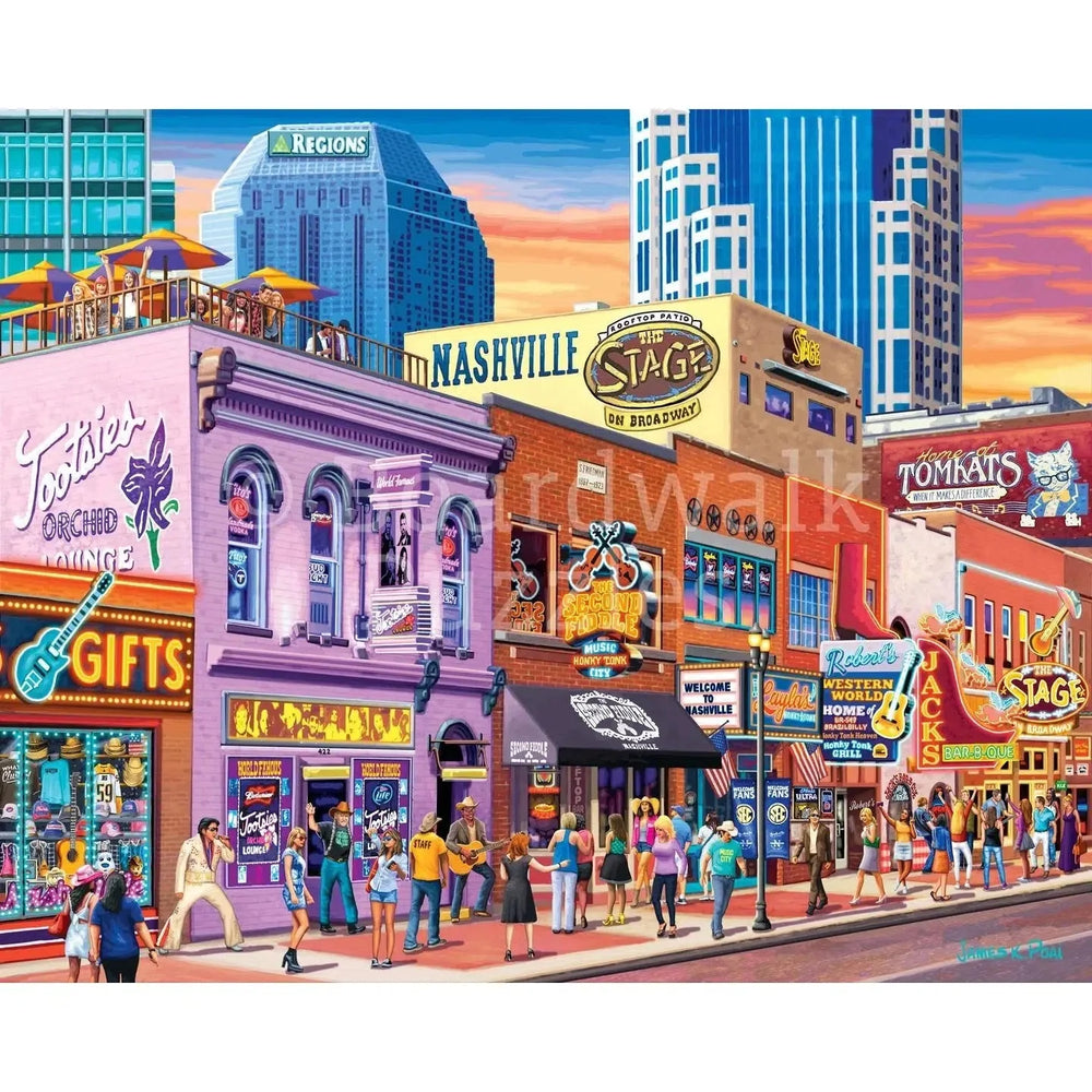 Nashville Music City 210 Piece Jigsaw Puzzle Boardwalk (ONLINE ORDER ONLY)