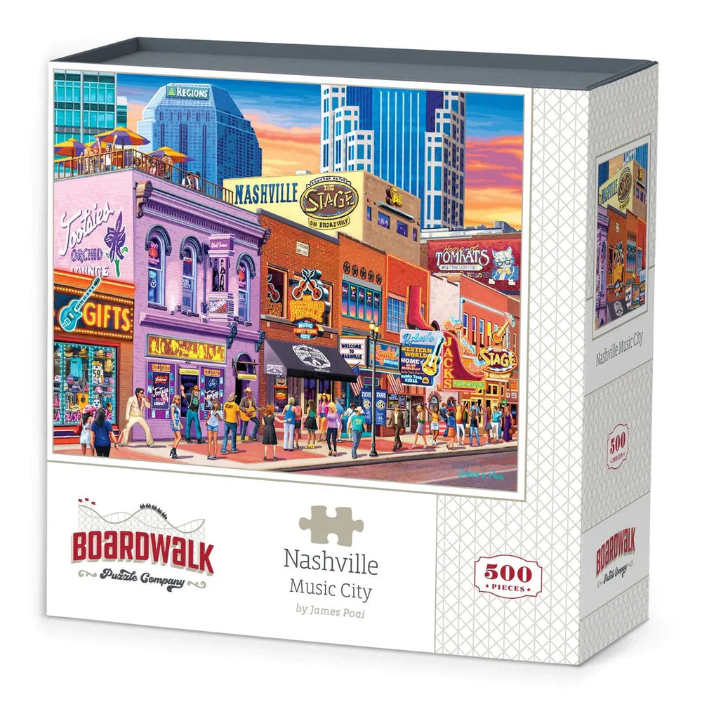 Nashville Music City 500 Piece Jigsaw Puzzle Boardwalk (ONLINE ORDER ONLY)