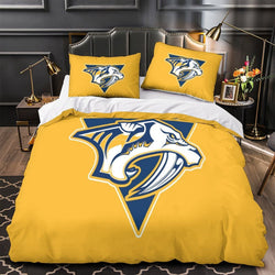 Nashville Predators Bedding Set Quilt Duvet Cover Without Filler (Online Order Only)