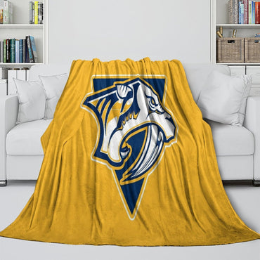 Nashville Predators Blanket Flannel Throw Kids Room Decoration (Online Order Only)