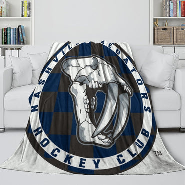 Nashville Predators Blanket Flannel Throw Kids Room Decoration (Online Order Only)