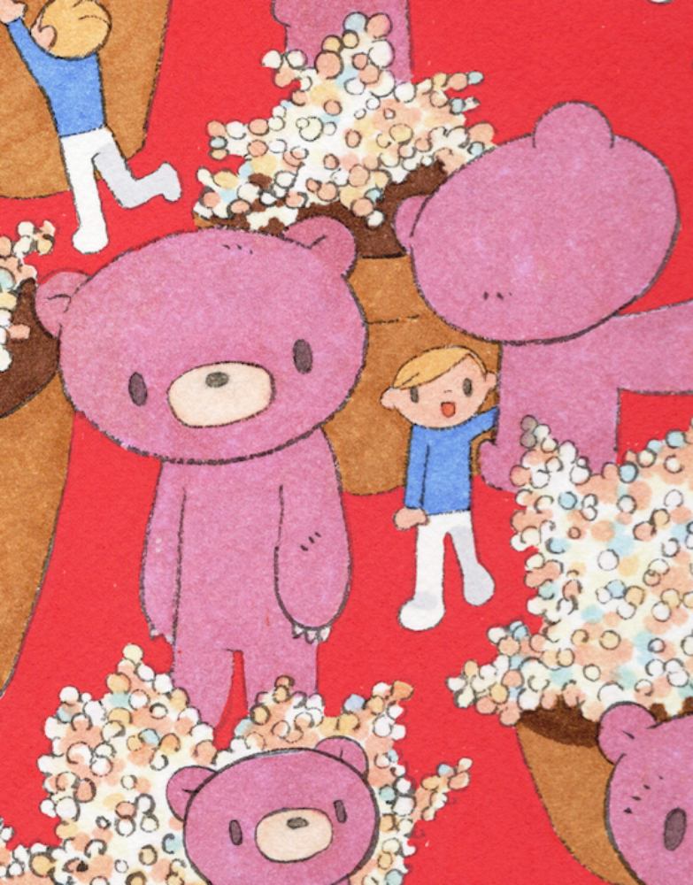 Natalia Parakid - Meetup - Original Artwork - Gloomy Bear Exhibition (ONLINE ORDER ONLY)