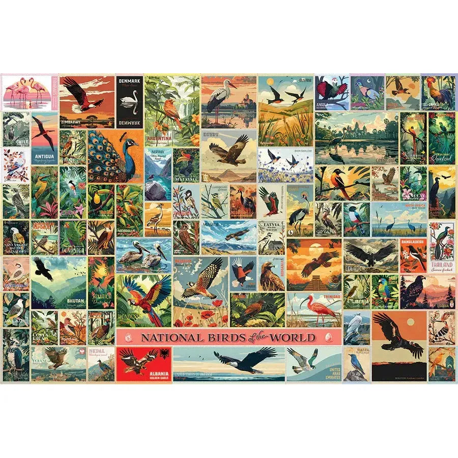 National Birds of the World 2000 Piece Jigsaw Puzzle Cobble Hill (ONLINE ORDER ONLY)