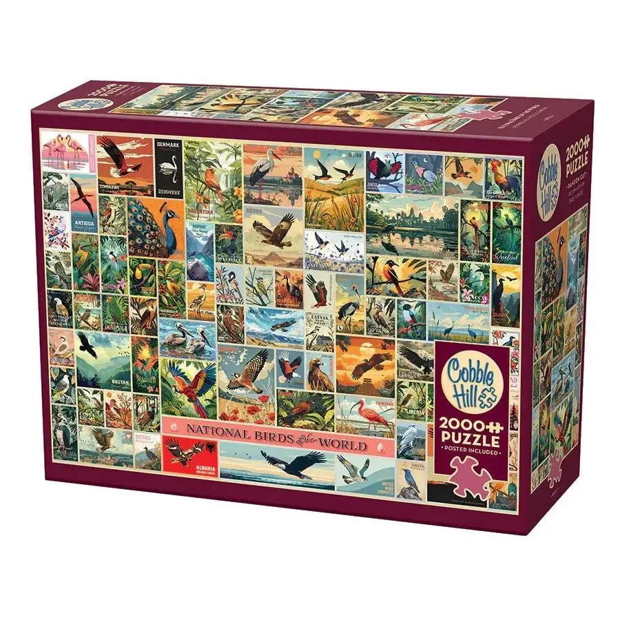 National Birds of the World 2000 Piece Jigsaw Puzzle Cobble Hill (ONLINE ORDER ONLY)